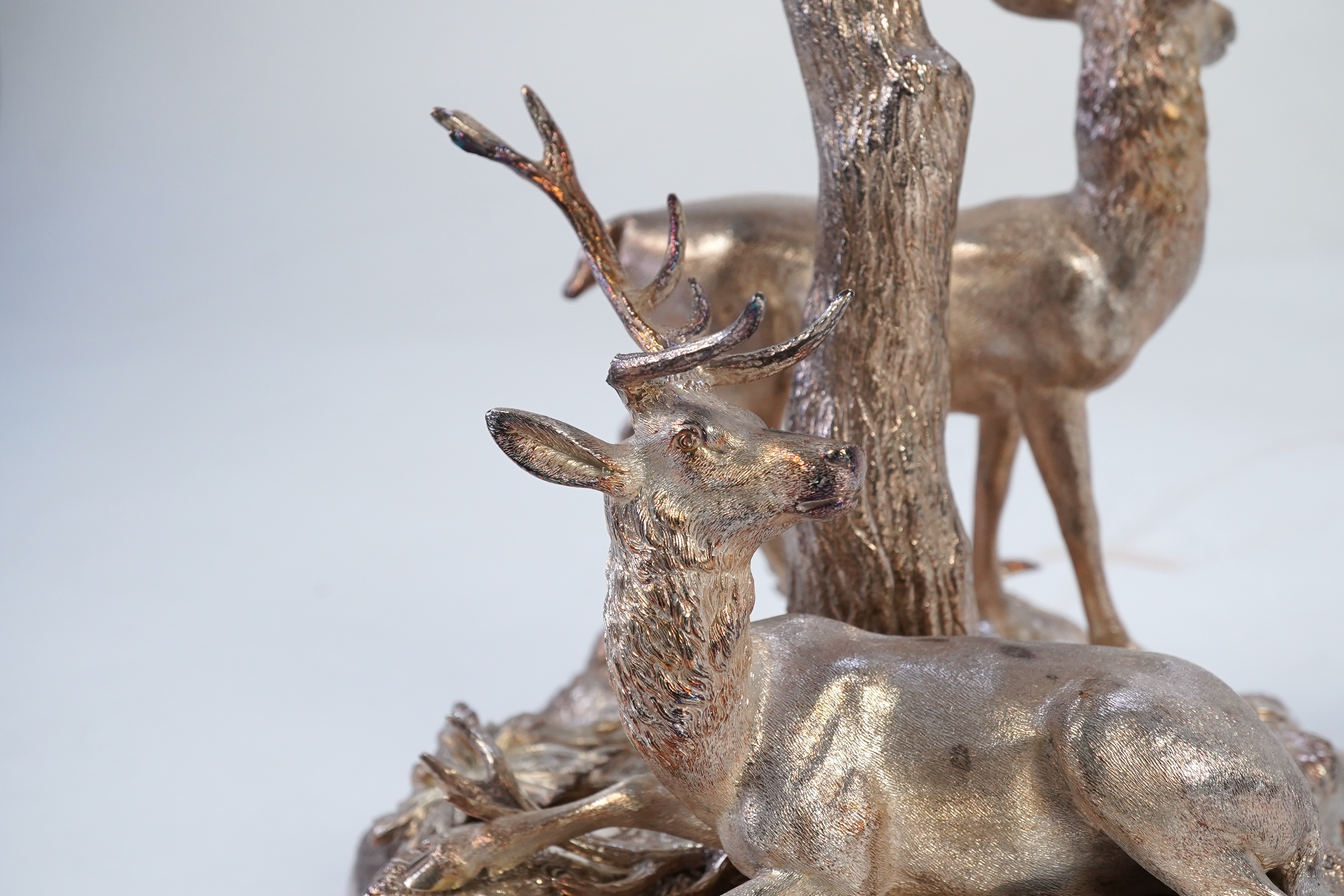 A mid Victorian silver plated centrepiece, by Elkington & Co